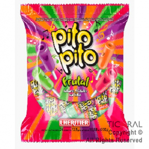 CHUPETIN PITO PITO FRUTALES X 24 UNIDADES (12.5GR C/U) x 1